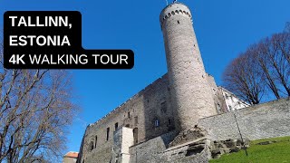 City walks series  Tallinn Estonia 4K walking tour [upl. by Audsley]