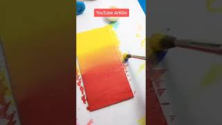 Como hacer degradado con pintura acrílicas tip tips artgio arte [upl. by Emelia941]