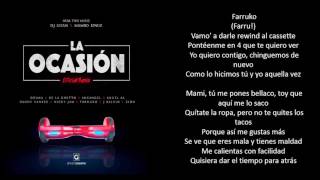 La ocasion remix letra [upl. by Hecht]