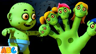 Green Zombie Finger Family Zombieland  More Spooky Halloween Songs for Kids by AllBabiesChannel [upl. by Kori436]