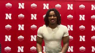 Nebraska Football Running Back Dante Dowdell  Post Wisconsin 2024 [upl. by Teressa209]