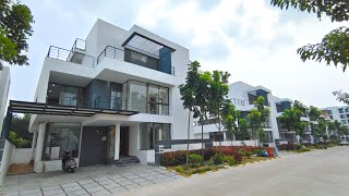 Beautiful amp Fully Furnished 3BHK Duplex Villa For Sale in Hyderabad Gated Community [upl. by Allemac137]