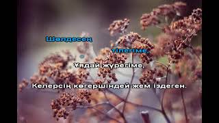 Мен сені сағындым караоке Сара Амангелді [upl. by Kathi]