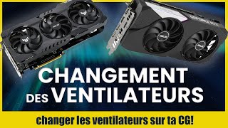 Changer ventilateur carte graphique 3060ti ASUS DUAL [upl. by Packer]