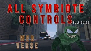 InVisions WebVerse  How to turn into symbiote  ALL SYMBIOTE CONTROLS [upl. by Lennej]