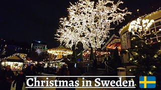 Christmas in Gothenburg Sweden  Jul på Liseberg 2022 ✨ 4K 60 fps Walking Tour [upl. by Cloutman]