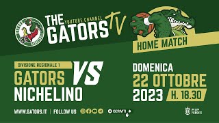 DIVISIONE REGIONALE 1 Gators VS Nichelino LIVE [upl. by Netsua]