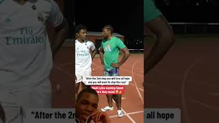 IShowspeed vs Noah Lyles shorts prerun [upl. by Mandy979]