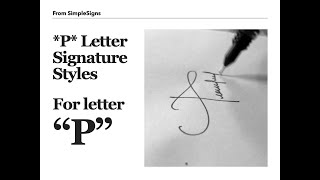 Draw a Stylish Signature starting with letter quotPquot  7 Styles of letter quotPquot [upl. by Nicolau]