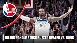 JULIUS RANDLE WINS IT FOR TIMBERWOLVES WITH BUZZERBEATER 🚨🏆  NBA on ESPN [upl. by Atikaj354]