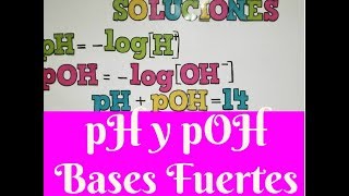 pH y pOH acidos y bases fuertes [upl. by Zephaniah]