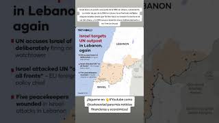 Israel ataca un puesto avanzado de la ONU en Líbano nuevamente [upl. by Nainatrad]