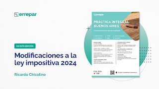 Modificaciones a la ley impositiva 2024 [upl. by Siger]