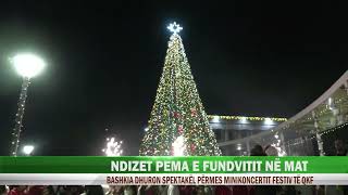 Nis atmosfera e festave të fundvitit ndizen dritat e pemës simbol të vitit të ri [upl. by Saturday]