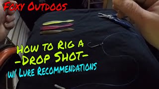 How to Tie a Drop Shot Rig with a Palomar Knot [upl. by Berck669]