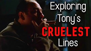 Exploring Tonys MOST EVIL Lines  The Sopranos [upl. by Ostap]