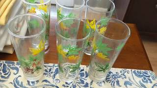 MidCentury Glassware Haul [upl. by Adroj]