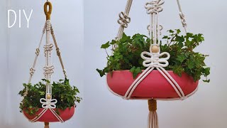 🦋🌿DIY PORTA MACETAS de MACRAME paso a paso  DIY Macrame Plant Hanger Step by Step Tutorial [upl. by Libbi]