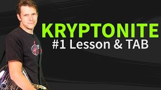 How To Play Kryptonite Guitar Lesson amp TAB  3 Doors Down [upl. by Ailgna]