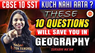 10 Most Important Questions from Geography Class 10 🔥 Full SST Revision for CBSE Board Exam 2024 ✅ [upl. by Sixla]