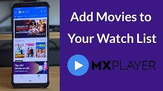 How to Add Movies to Your Watch List in MX Player App [upl. by Granoff]