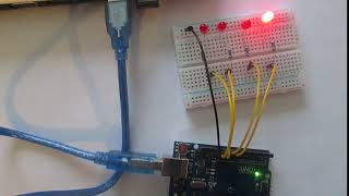 Réaliser un chenillard à 4 LED ou « l’œil de K2000 » avec Arduino [upl. by Yllier]