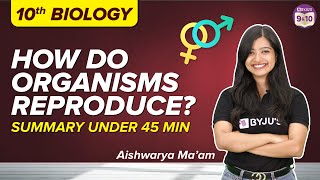 How do Organisms Reproduce Class 10 Science Summary Under 45 Mins  CBSE Class 10 Boards 2023 [upl. by Jacquelyn]