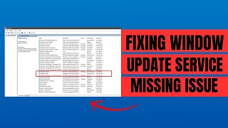 How To Fix Windows Update Service Missing Issue  Quick amp Easy Tutorial [upl. by Sophia144]