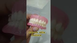 remove able denture 😁😁😁😁by ali dental ceramic artificialteeth dentist anteriorteeth toothed [upl. by Nagoh]