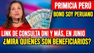 Bono Soy Peruano 2024 LINK de consulta DNI y más detalles del subsidio de junio [upl. by Landes318]