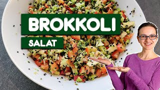 Rohkost Brokkoli Salat  Schnell und einfach [upl. by Cia277]