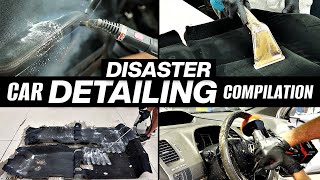 NASTIEST Car Interior Deep Cleaning Ever Disaster Car Detailing Compilation [upl. by Trent833]