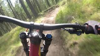 One old guy and 3 middle aged guys ride Downhill MTB at Ben Cathros Mountain Bike Track [upl. by Bondy598]