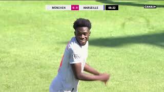 Alphonso Davies vs Marseille Friendly 31072020 [upl. by Oirretna]