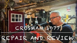 Crosman 1077 co2 revolver repeater semi automatic rifle repair and review also 1400 and 110 update [upl. by Eliath]