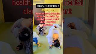 Murgasana 🐤 Chicken Pose  Benefits of Muragasana yoga murga shorts challenge schoollife yt [upl. by Iona]