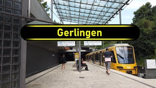 Stadtbahn Station Gerlingen  Stuttgart 🇩🇪  Walkthrough 🚶 [upl. by Lanti]