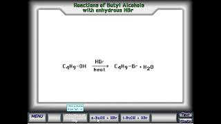 Reacción de alcoholes con HBr [upl. by Lirbaj686]