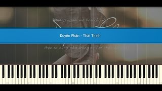 Duyên phận  Thái Thịnh Piano Tutorial [upl. by Nerraj]