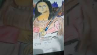 I tried to draw mona lisa part 2 [upl. by Nibram]