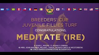 2022 Breeders Cup Juvenile Fillies Turf  Meditate [upl. by Cecilla]