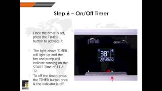 Control Panel  Simple Guide to the use of a Ferroli Gas Water Heater Re circulation Model [upl. by Phillida849]