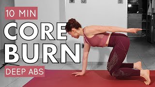 10 MIN DEEP CORE BURN  Slimmer Waist Ab Workout  Quick amp Effective  No Repeat [upl. by Mcgurn798]