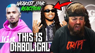 RAPPER REACTS to Chris Brown  Weakest Link QUAVO DISS [upl. by Tabb]