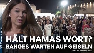 ISRAEL IM KRIEG Hält die Waffenruhe mit der Hamas  Warten auf die Geiseln  WELT News [upl. by Rendrag971]