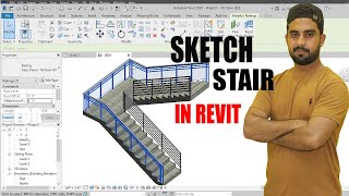 Mastered Sketching STAIR IN REVIT [upl. by Asiaj435]