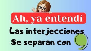 Las INTERJECCIONES se separan con COMA [upl. by Lachance]