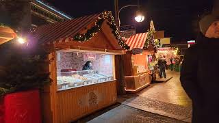 Berlin Winter Christmas Market Walking tour in Berlin youtubefeed berlin night [upl. by Schouten]