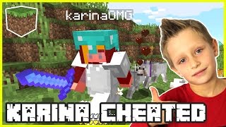 Karina was CHEATING  Minecraft [upl. by Merari]