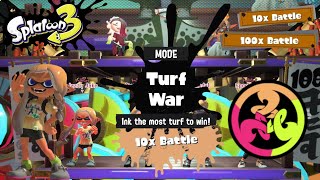 Splatoon 3  Team Fist Bump 10x amp 100x Battles [upl. by Maletta]